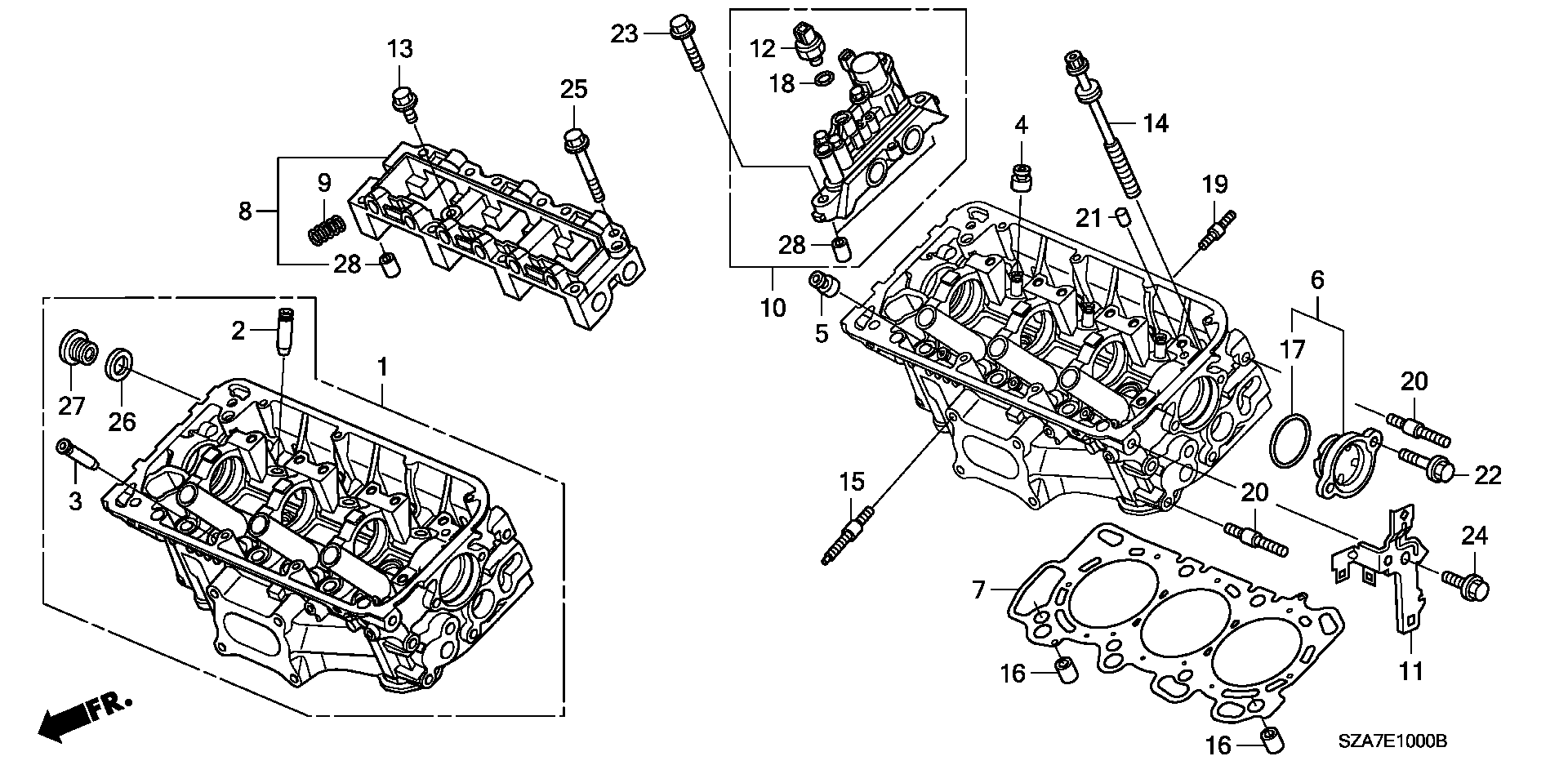 Honda 12251-R70-A01 - Прокладка, головка цилиндра autospares.lv