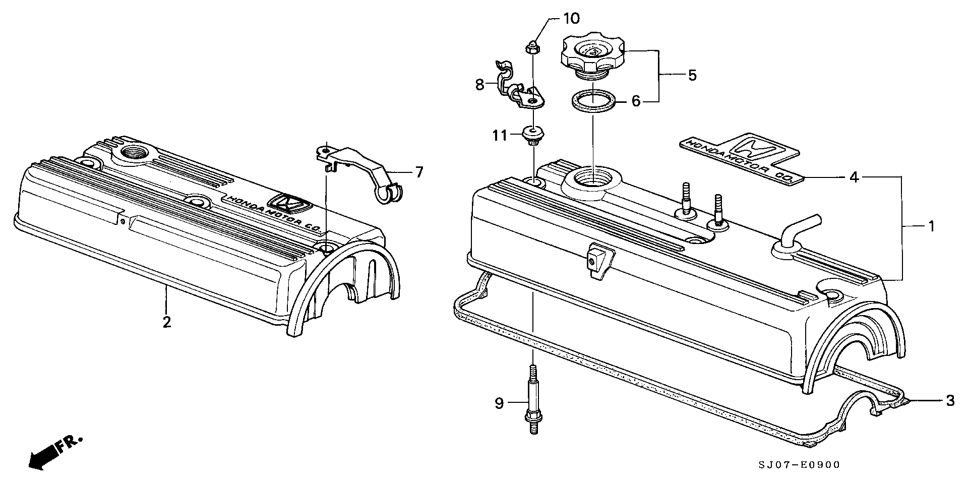 Honda 12341-PH4-000 - Прокладка, крышка головки цилиндра autospares.lv