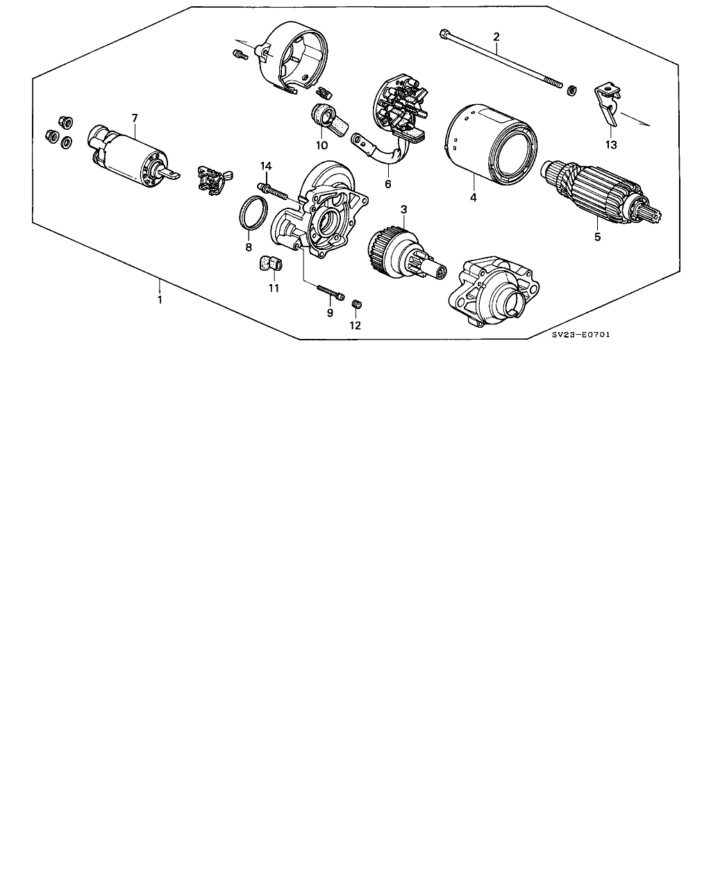 Honda 31200-P0A-014 - Стартер autospares.lv