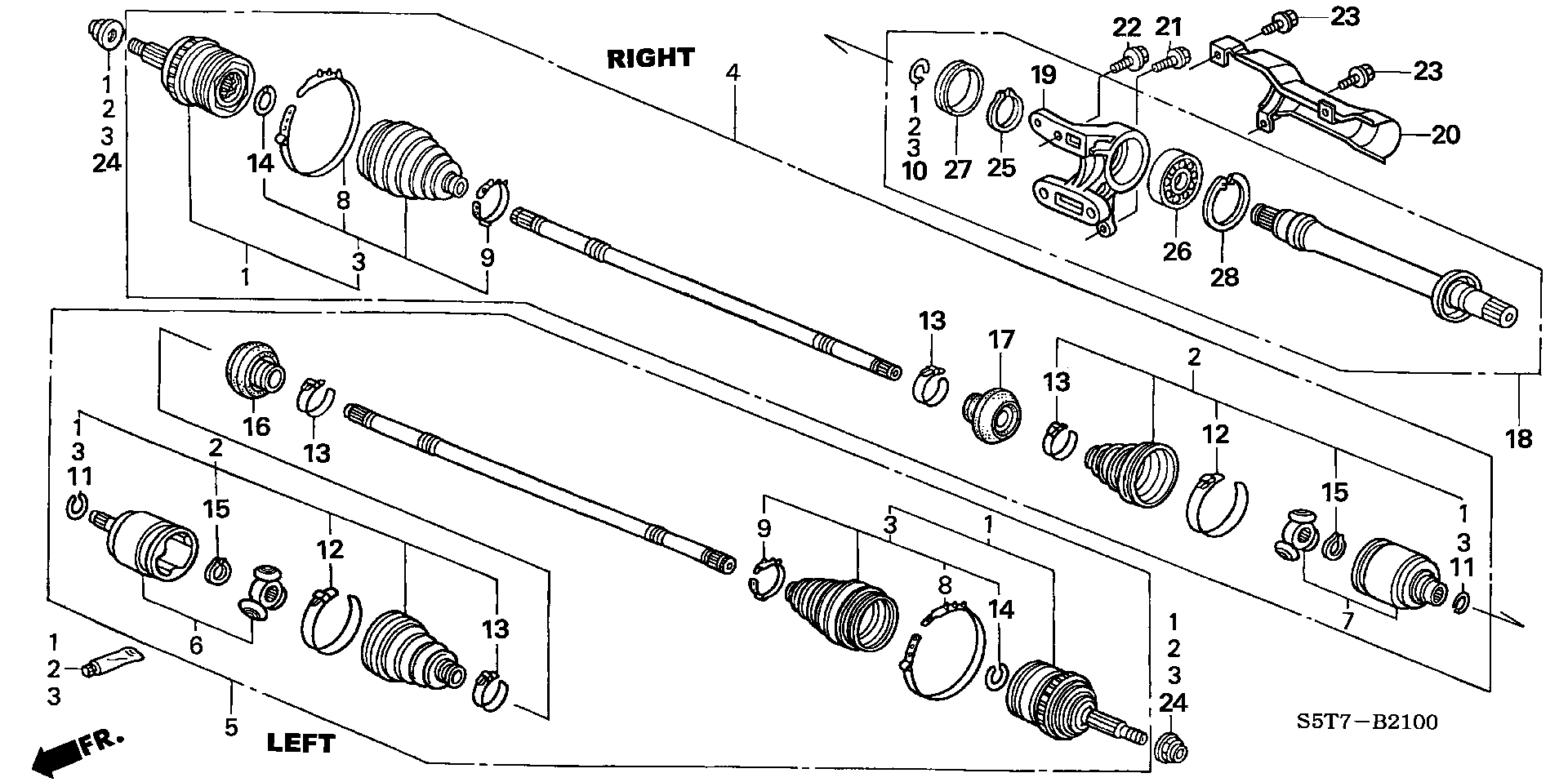 Honda 44018-S6F-G51 - Пыльник, приводной вал autospares.lv