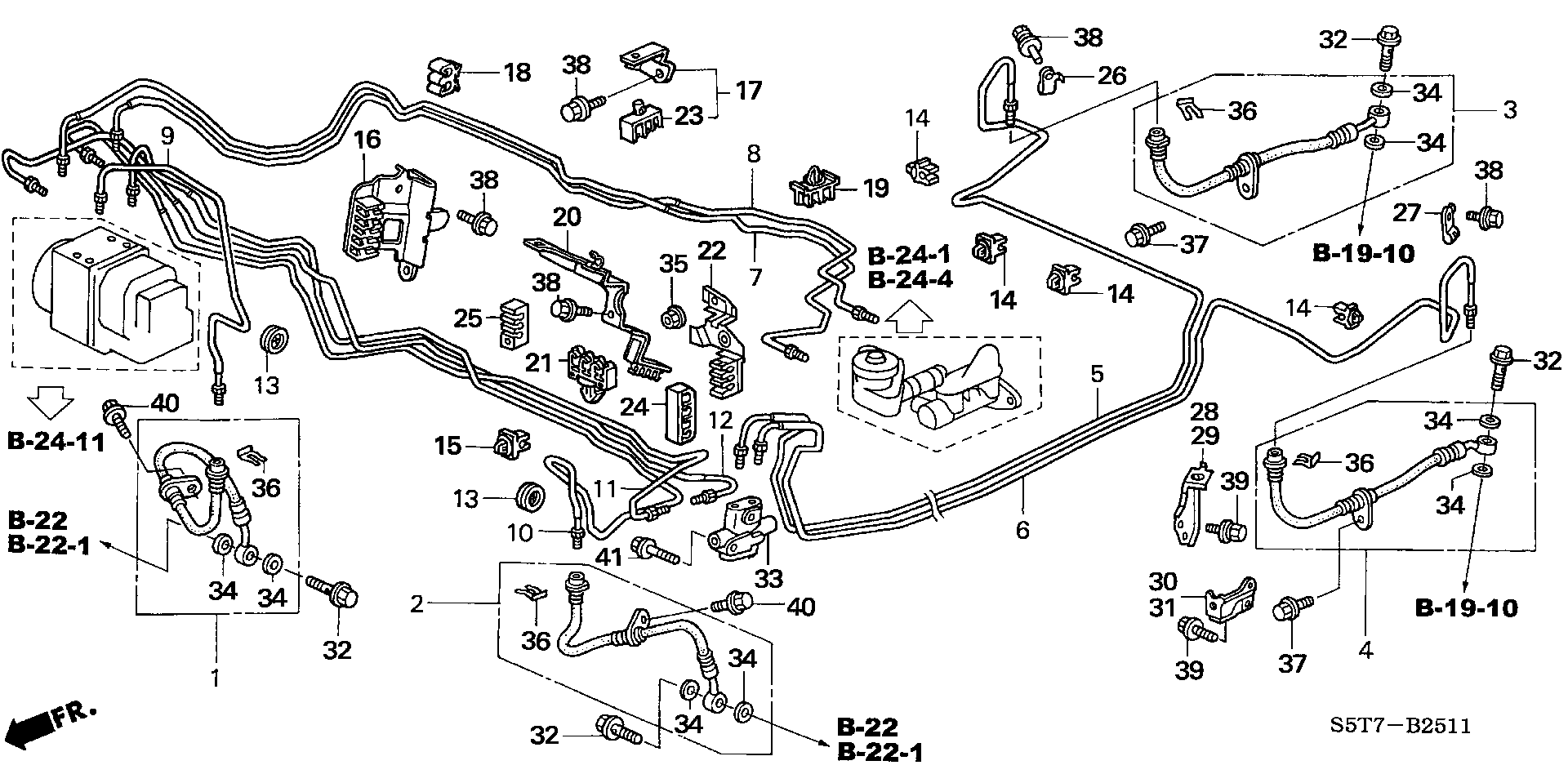 Honda 01465S6D000 - Тормозной шланг autospares.lv