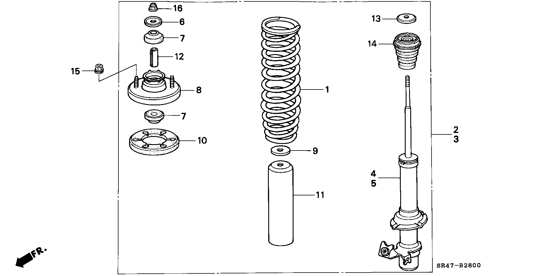 Honda 52722-SE0-006 - Амортизатор autospares.lv