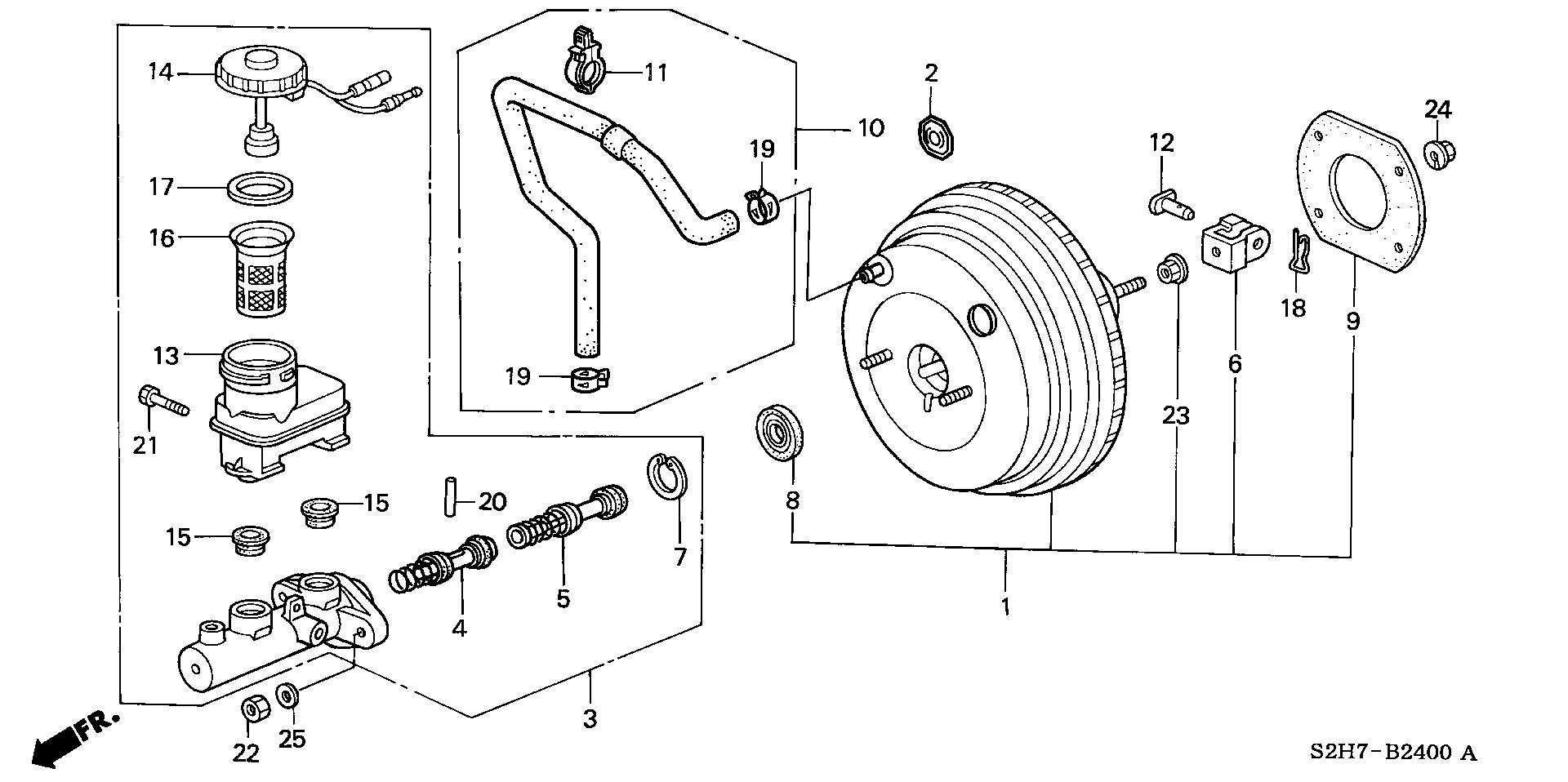 Honda 46100-S04-N71 - Главный тормозной цилиндр autospares.lv