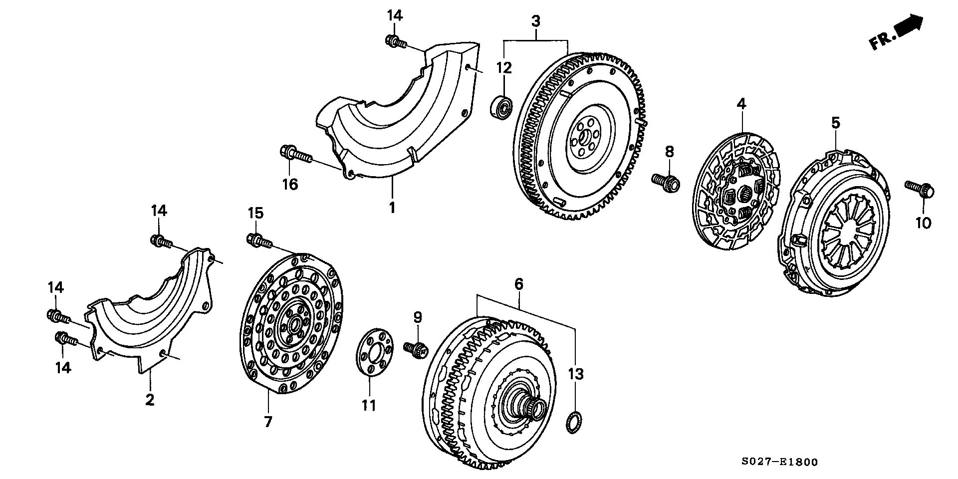 Honda 22300-P2E-003 - Нажимной диск сцепления autospares.lv