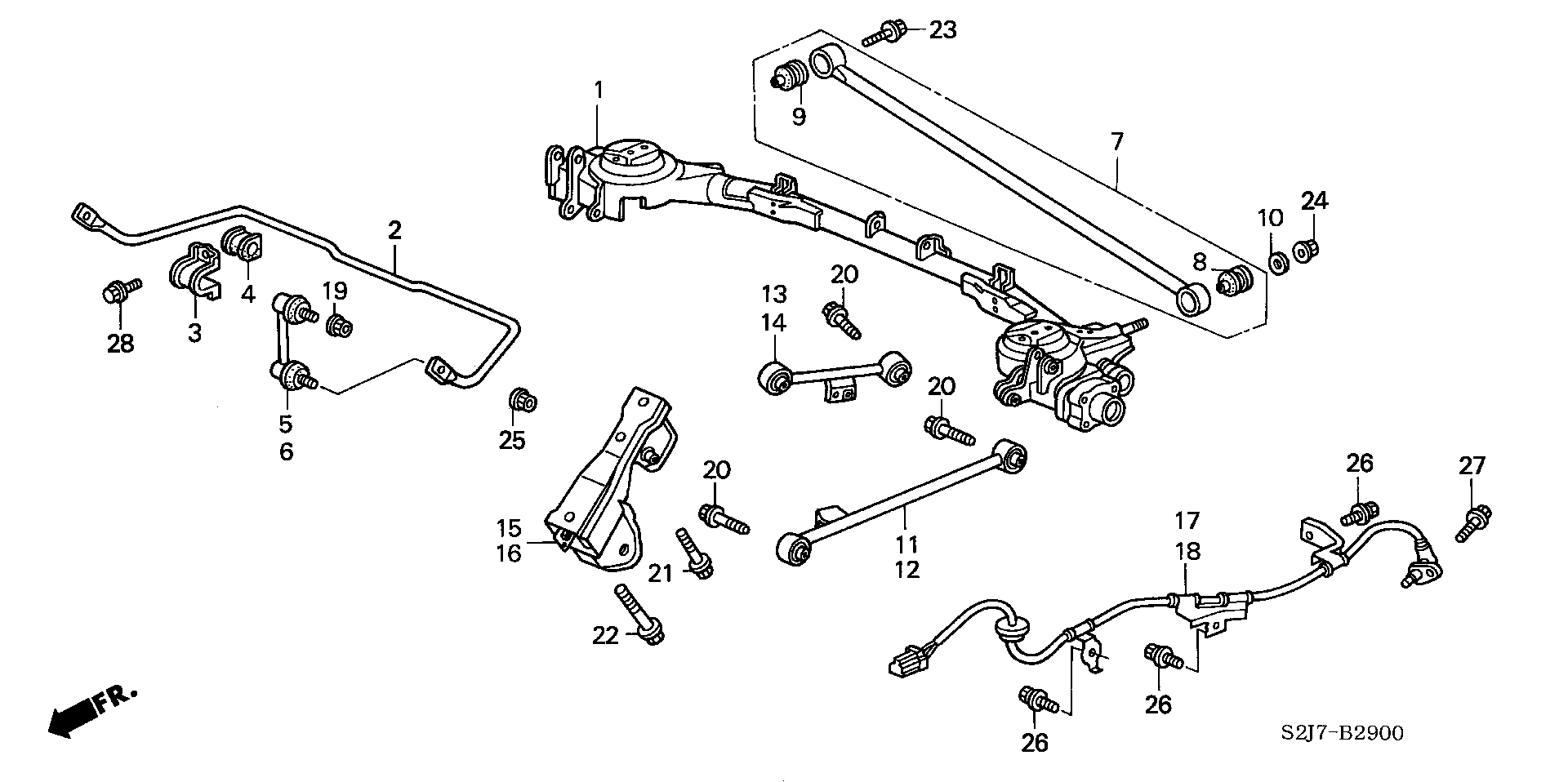 Honda 52321-S2H-003 - Тяга / стойка, стабилизатор autospares.lv