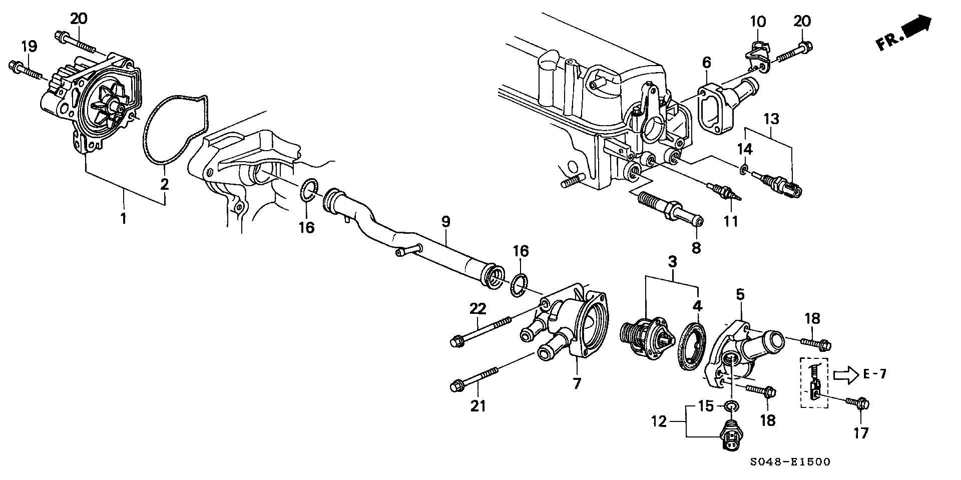 Honda 19 200 P2A A01 - Водяной насос autospares.lv