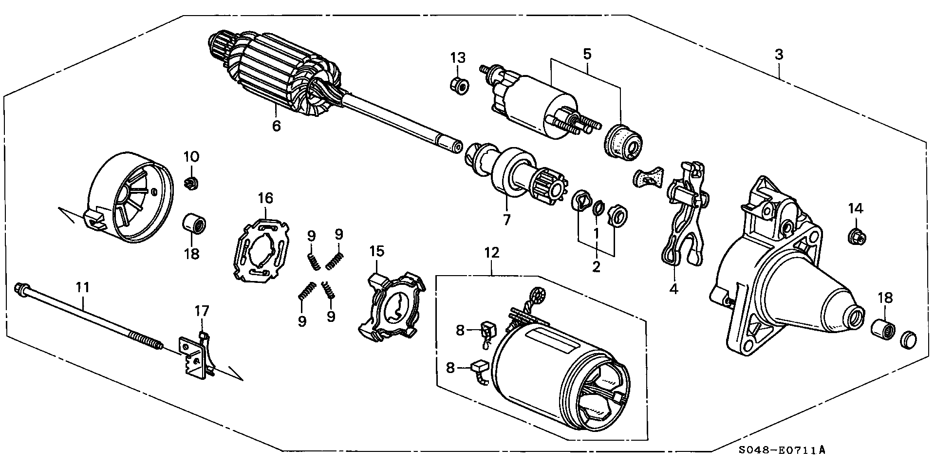 Honda 31 200-P2A-003 - Стартер autospares.lv