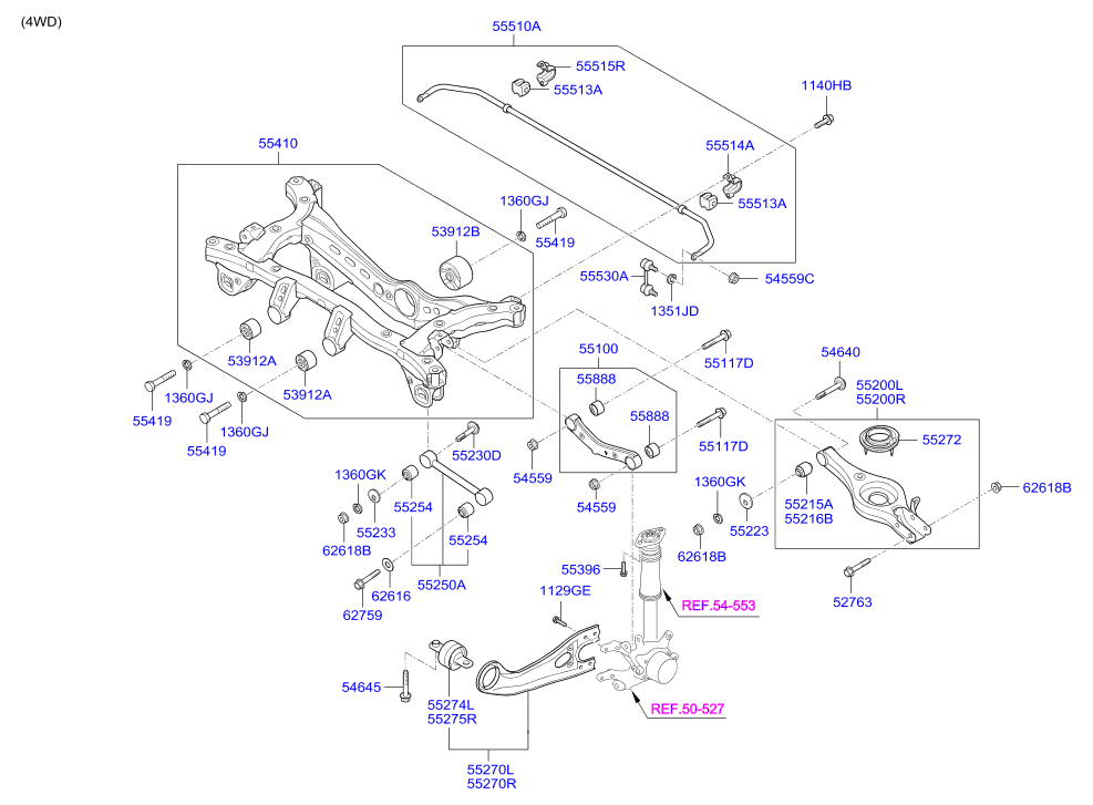 KIA 551182S000 - Сайлентблок, рычаг подвески колеса autospares.lv