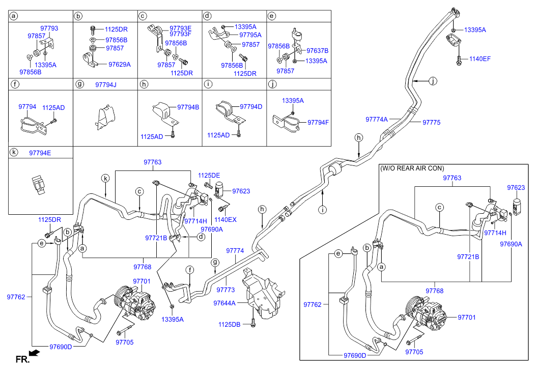 Hyundai 97701-2B350 - Компрессор кондиционера autospares.lv