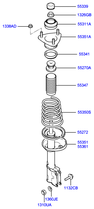 Buessing 5536025600 - Shock absorber assy - rear, rh autospares.lv