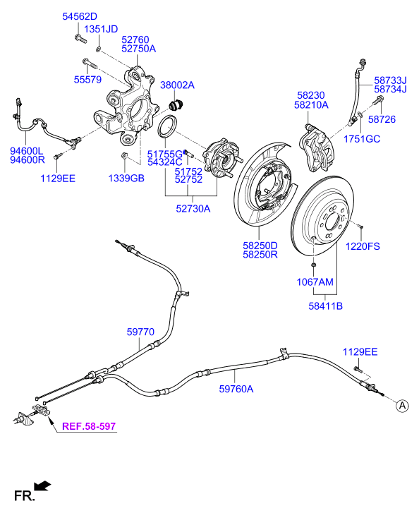 KIA 584113M300 - Тормозной диск autospares.lv