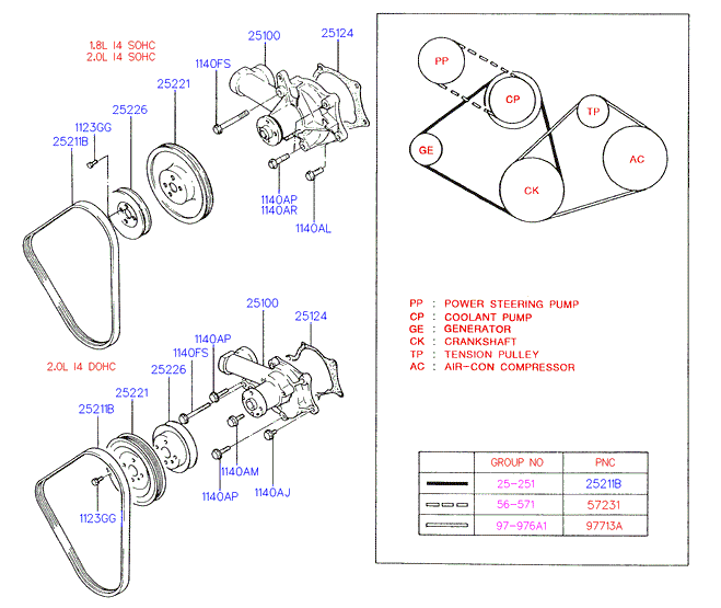 KIA 25100-33122 - Водяной насос autospares.lv