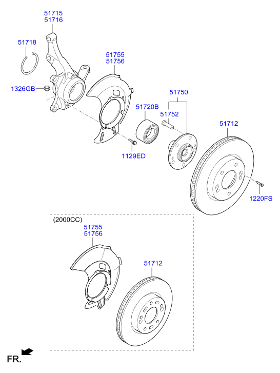 Hyundai 51712M0500 - Тормозной диск autospares.lv