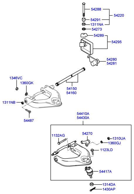 Eagle 54401-4A600 - Рычаг подвески колеса autospares.lv