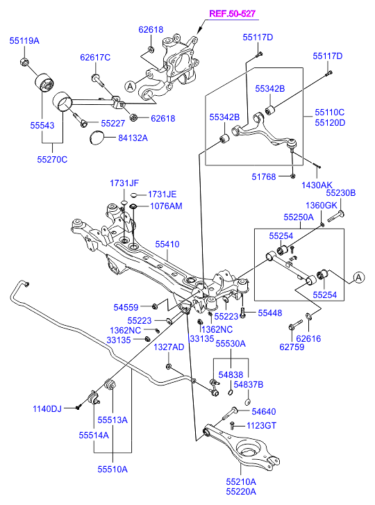 Chrysler 555303K001 - Тяга / стойка, стабилизатор autospares.lv