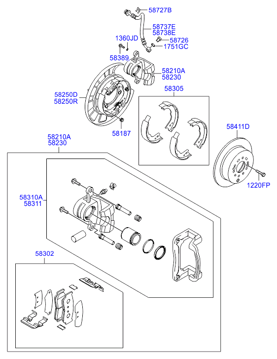 Hyundai 58411-2B000 - Тормозной диск autospares.lv