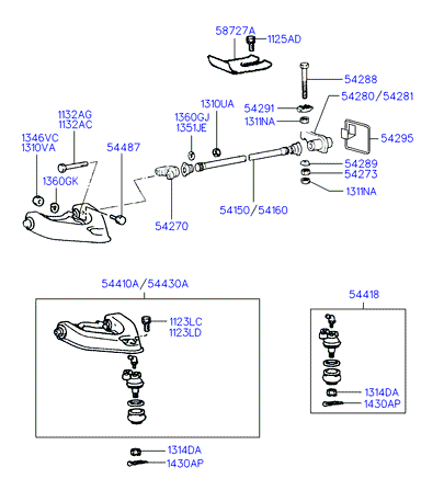 Hyundai 54401-4A000 - Рычаг подвески колеса autospares.lv