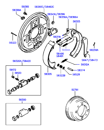 KIA 583294A100 - Тормозной барабан autospares.lv