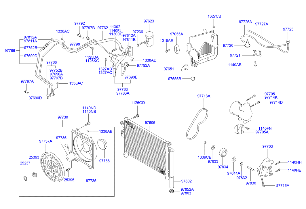 Hyundai 97713 29000 - Поликлиновой ремень autospares.lv