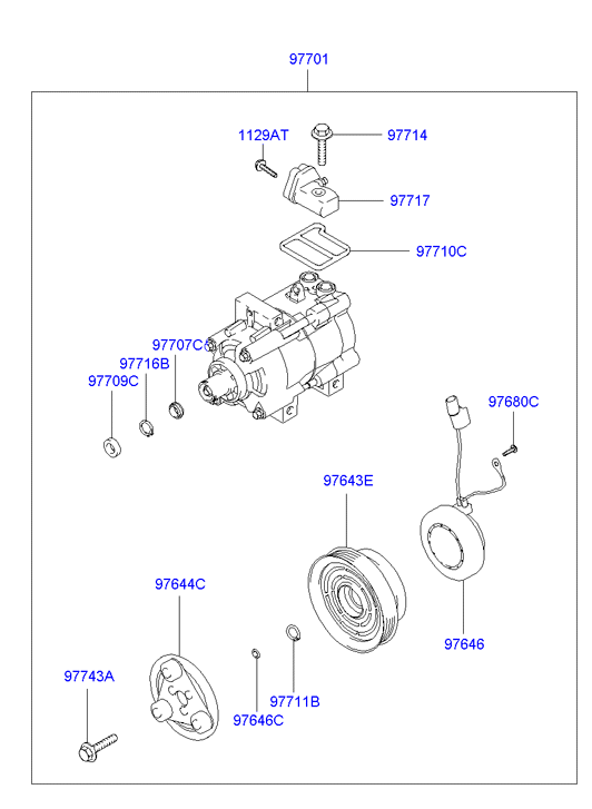 OM 9770125000 - Компрессор кондиционера autospares.lv