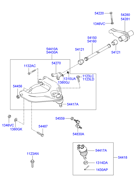 Mitsubishi 5441747000 - Шаровая опора, несущий / направляющий шарнир autospares.lv