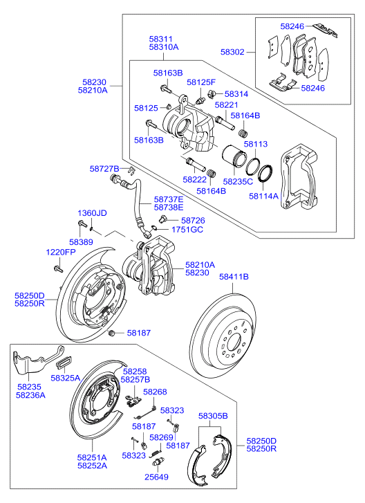 Hyundai 58230-2P700 - Тормозной суппорт autospares.lv