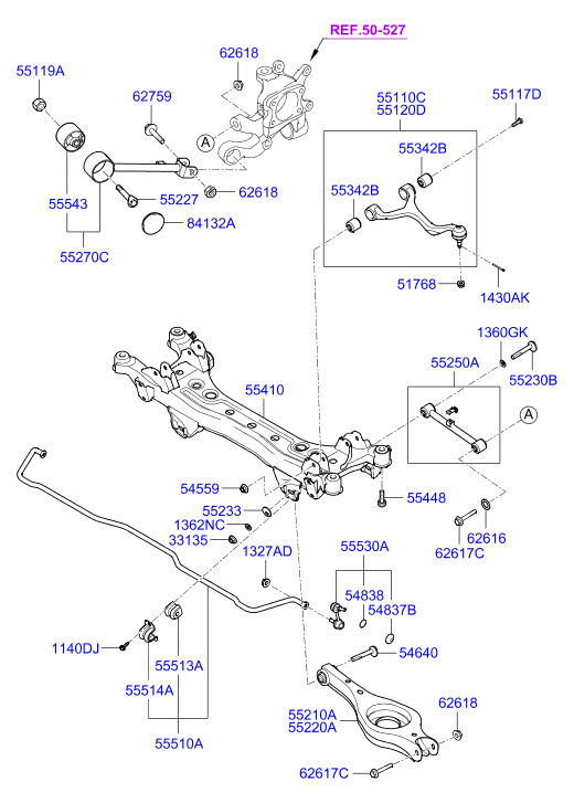 Chrysler 555303K000 - Тяга / стойка, стабилизатор autospares.lv