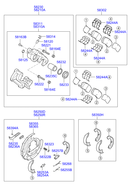 KIA 583111HA00 - Тормозной суппорт autospares.lv