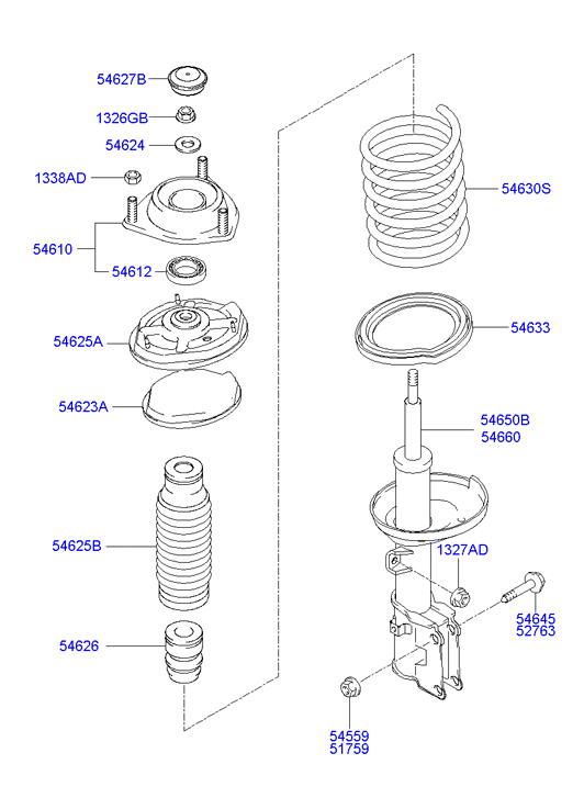 Buessing 54650-1C600 - Амортизатор autospares.lv