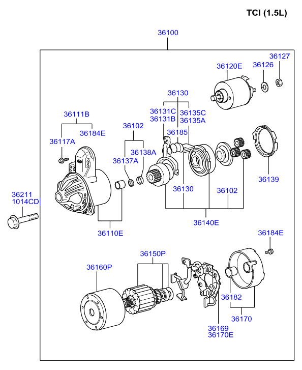 Daihatsu 3610027510 - Стартер autospares.lv