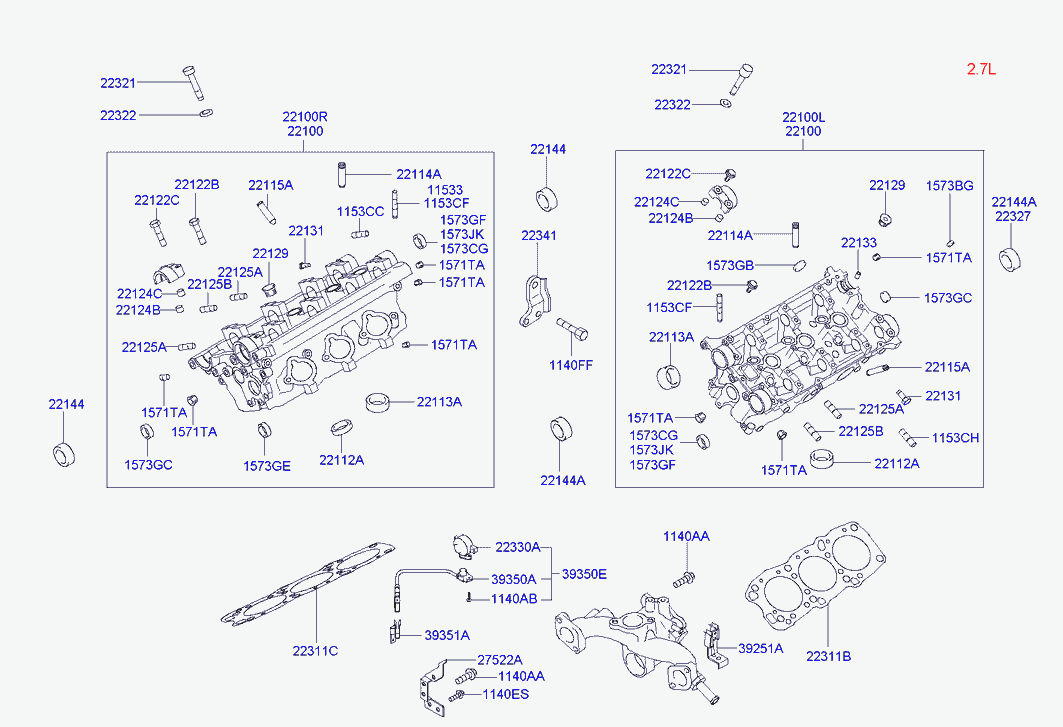 KIA 22144-37101 - Уплотняющее кольцо, распредвал autospares.lv