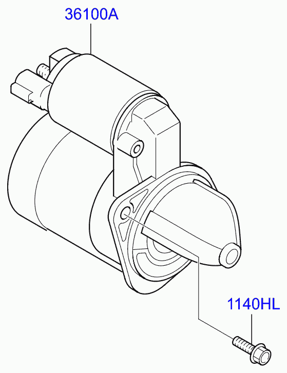 NISSAN 361002B220 - Стартер autospares.lv