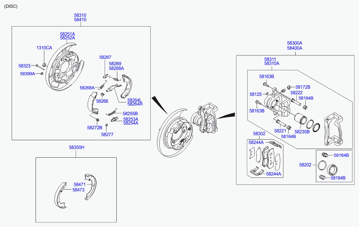 KIA 5831126A00 - Тормозной суппорт autospares.lv