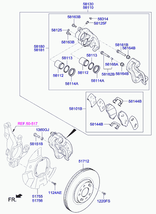 Hyundai 51712-2W700 - Тормозной диск autospares.lv