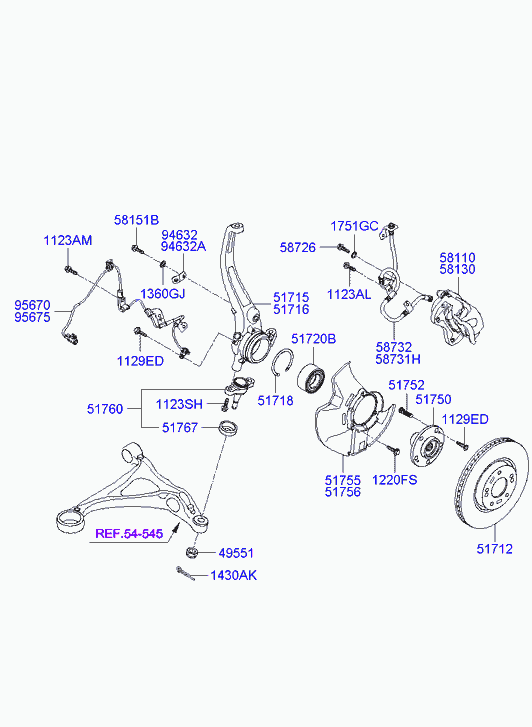 Hyundai 51712-3L050 - Тормозной диск autospares.lv