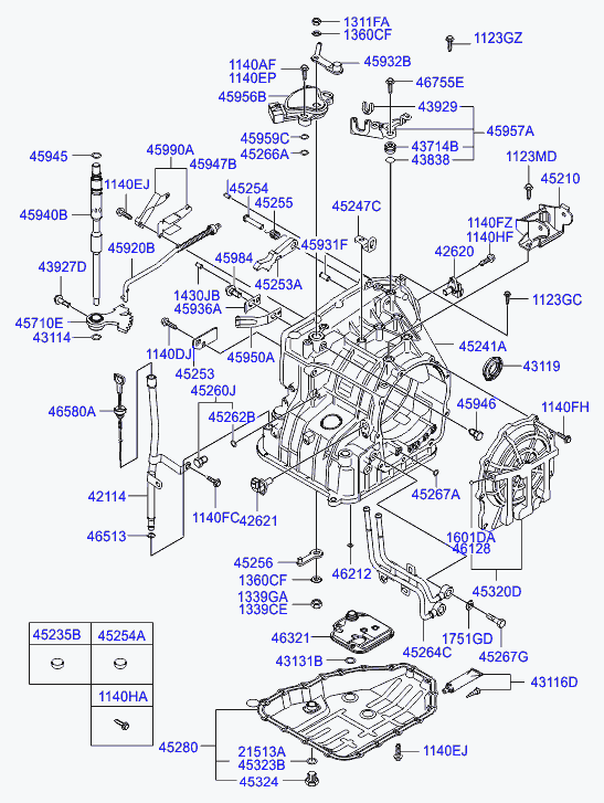 Hyundai 46321-23000 - Гидрофильтр, автоматическая коробка передач autospares.lv