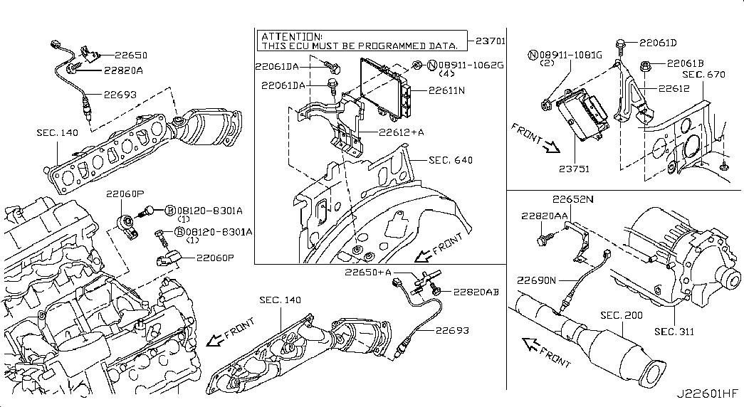 Infiniti 220601KT0A - Датчик детонации autospares.lv