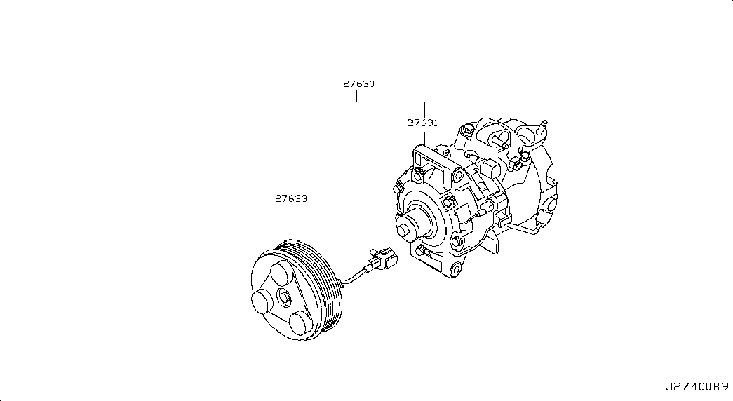 Infiniti 926001MS0A - Компрессор кондиционера autospares.lv