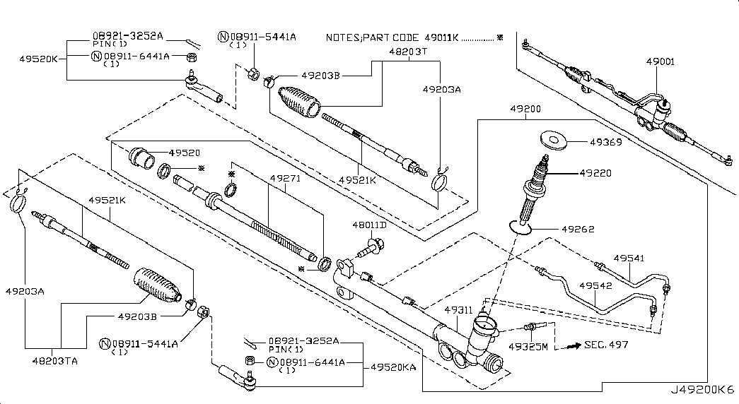 NISSAN 482044U086 - Пыльник, рулевое управление autospares.lv