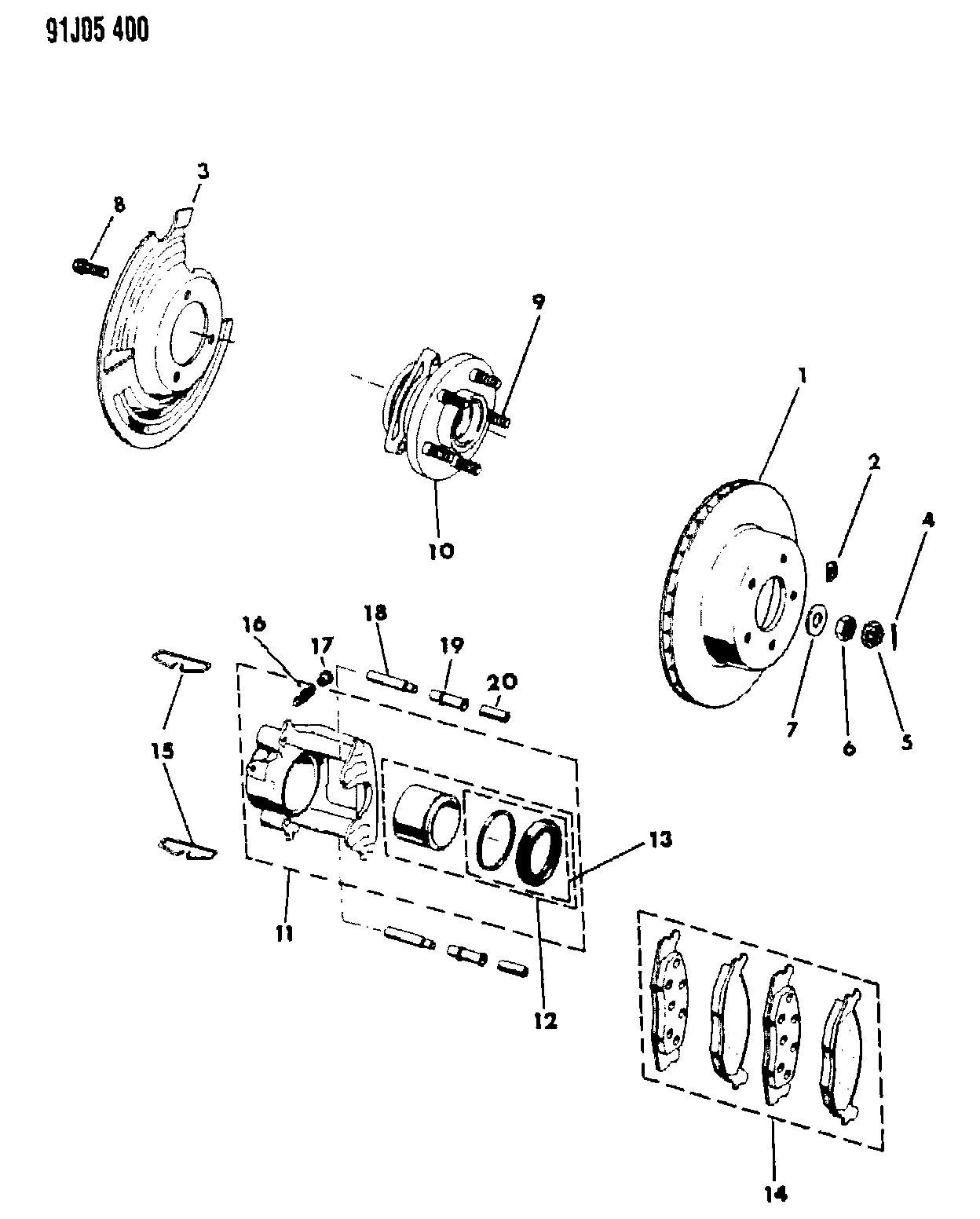 Chrysler 525 2531 - Тормозные колодки, дисковые, комплект autospares.lv