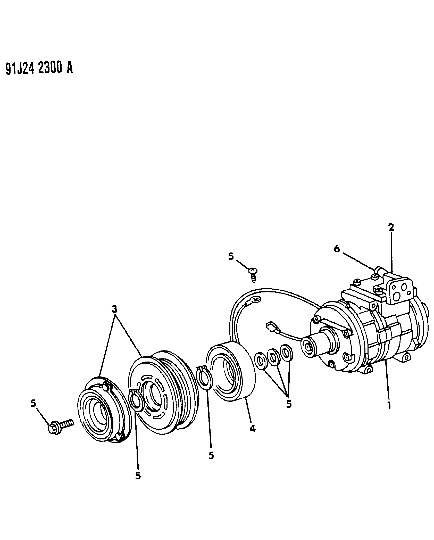 Chrysler 472 0833 - Компрессор кондиционера autospares.lv