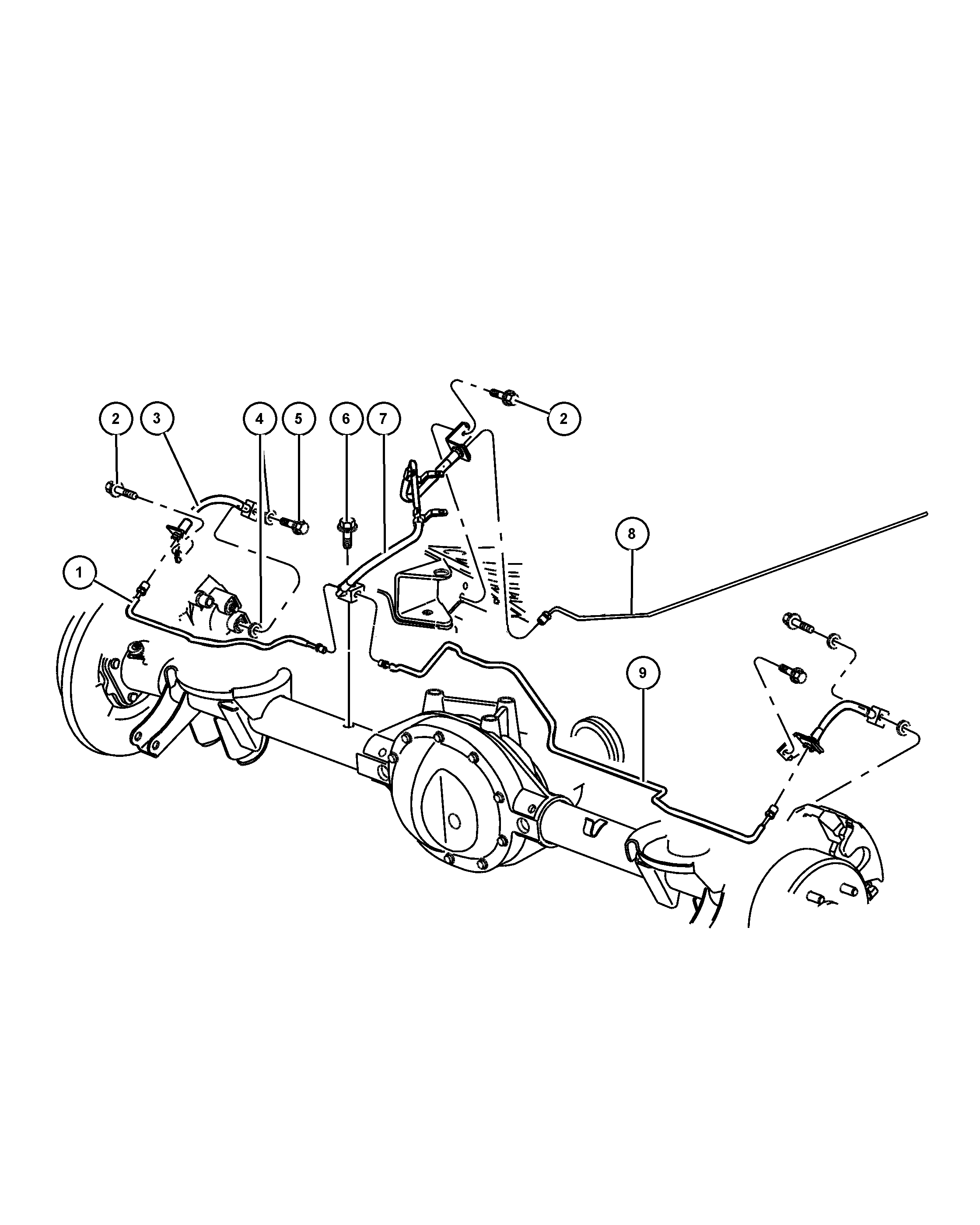 Chrysler 52128 096AB - Тормозной шланг autospares.lv