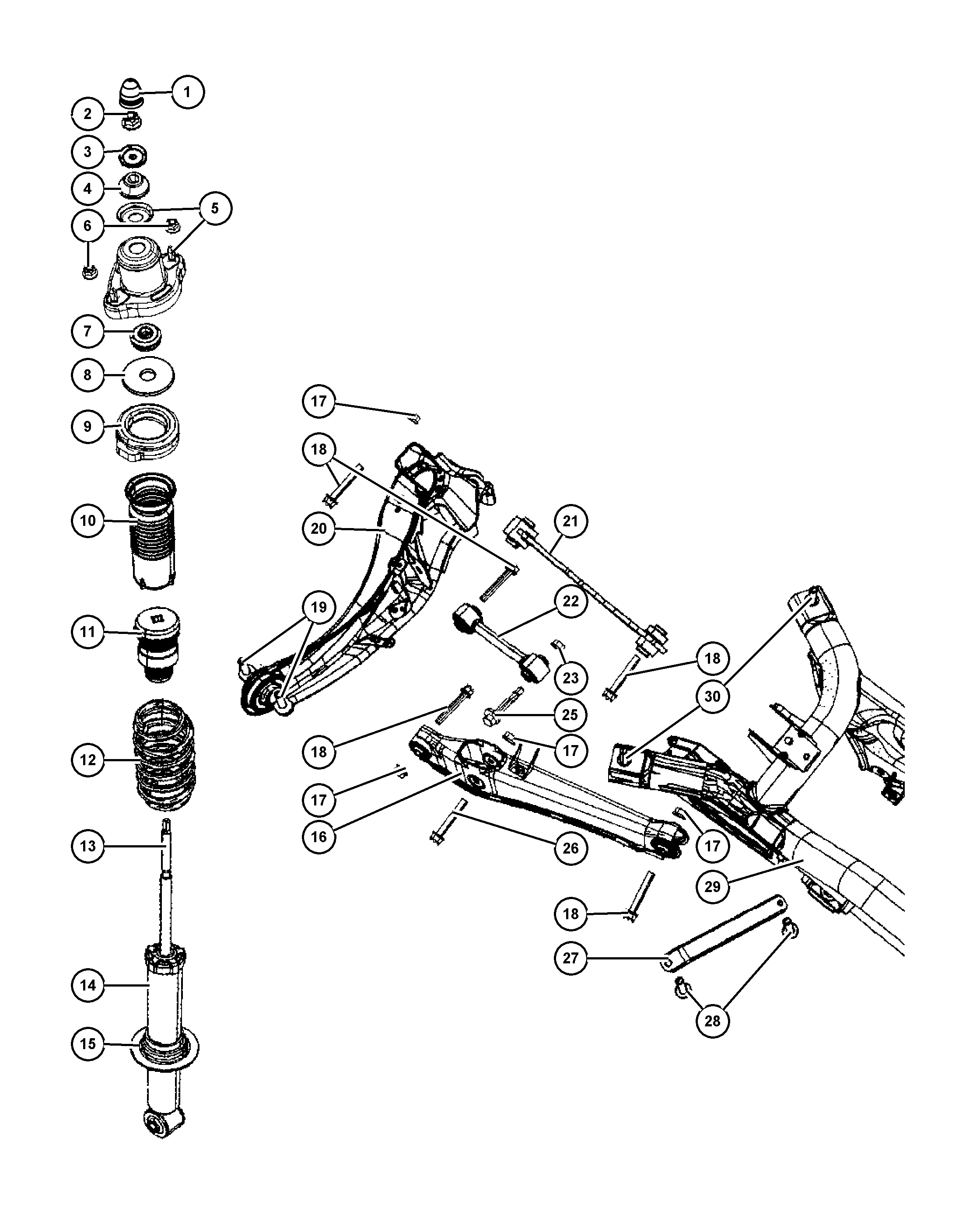 Chrysler 5105 179AE - Амортизатор autospares.lv