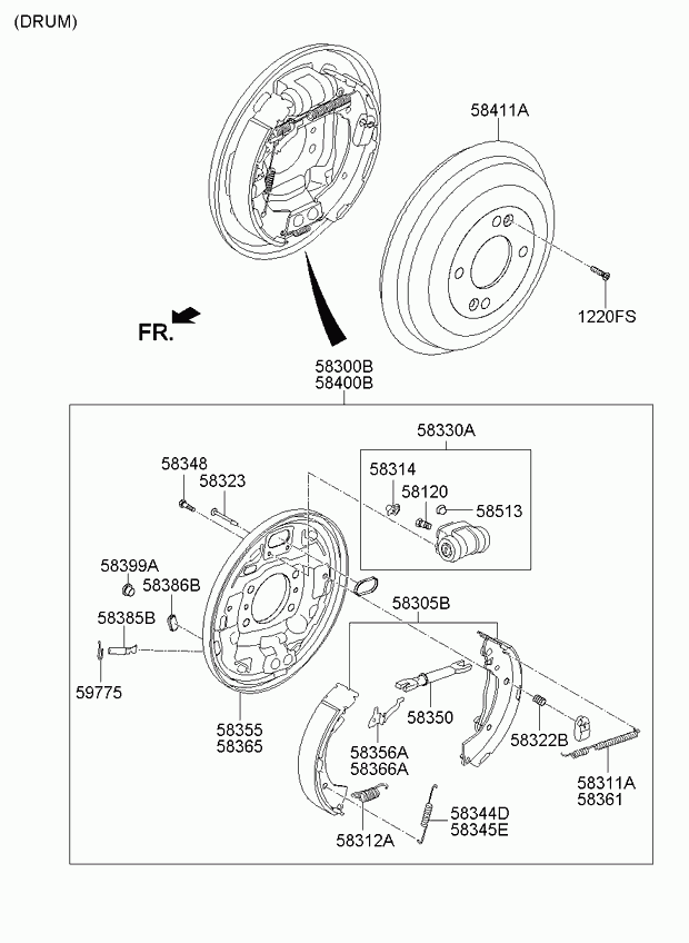 KIA 58330-0P000 - Колесный тормозной цилиндр autospares.lv