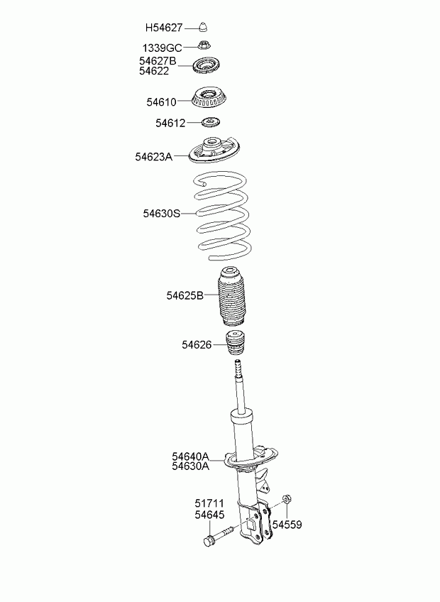 KIA 54660-07100 - Амортизатор autospares.lv