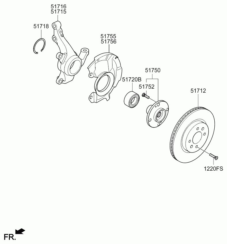 Buessing 51712-1W200 - Disc - front wheel brake autospares.lv