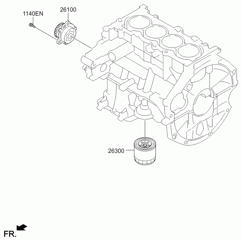 Hyundai 26300-03001 - Масляный фильтр autospares.lv