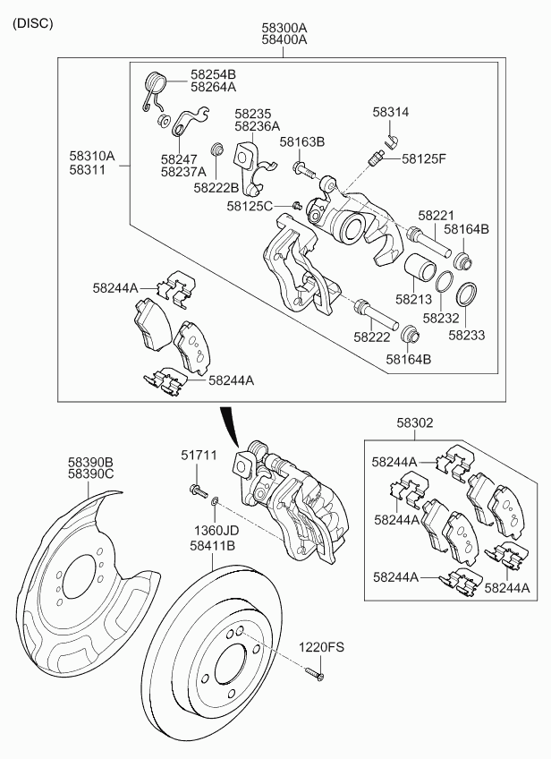 KIA 583111RA30 - Тормозной суппорт autospares.lv