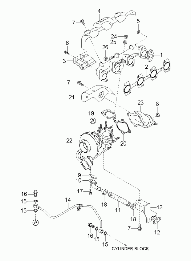 Honda 28200-4A101 - Turbocharger assy autospares.lv