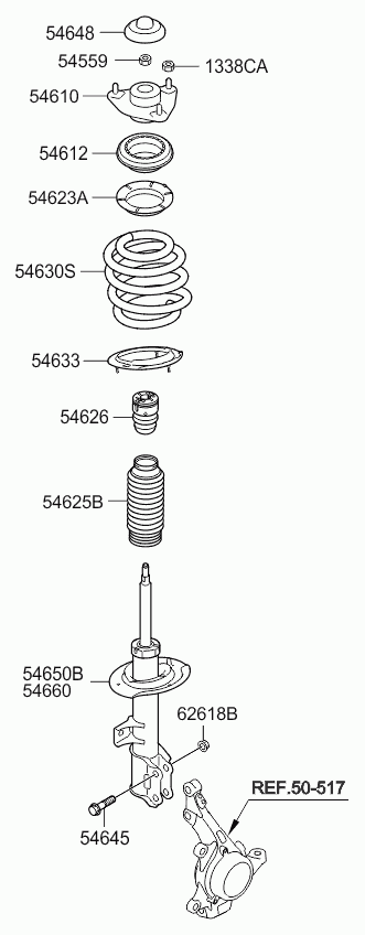 KIA 54651-3U010 - Амортизатор autospares.lv